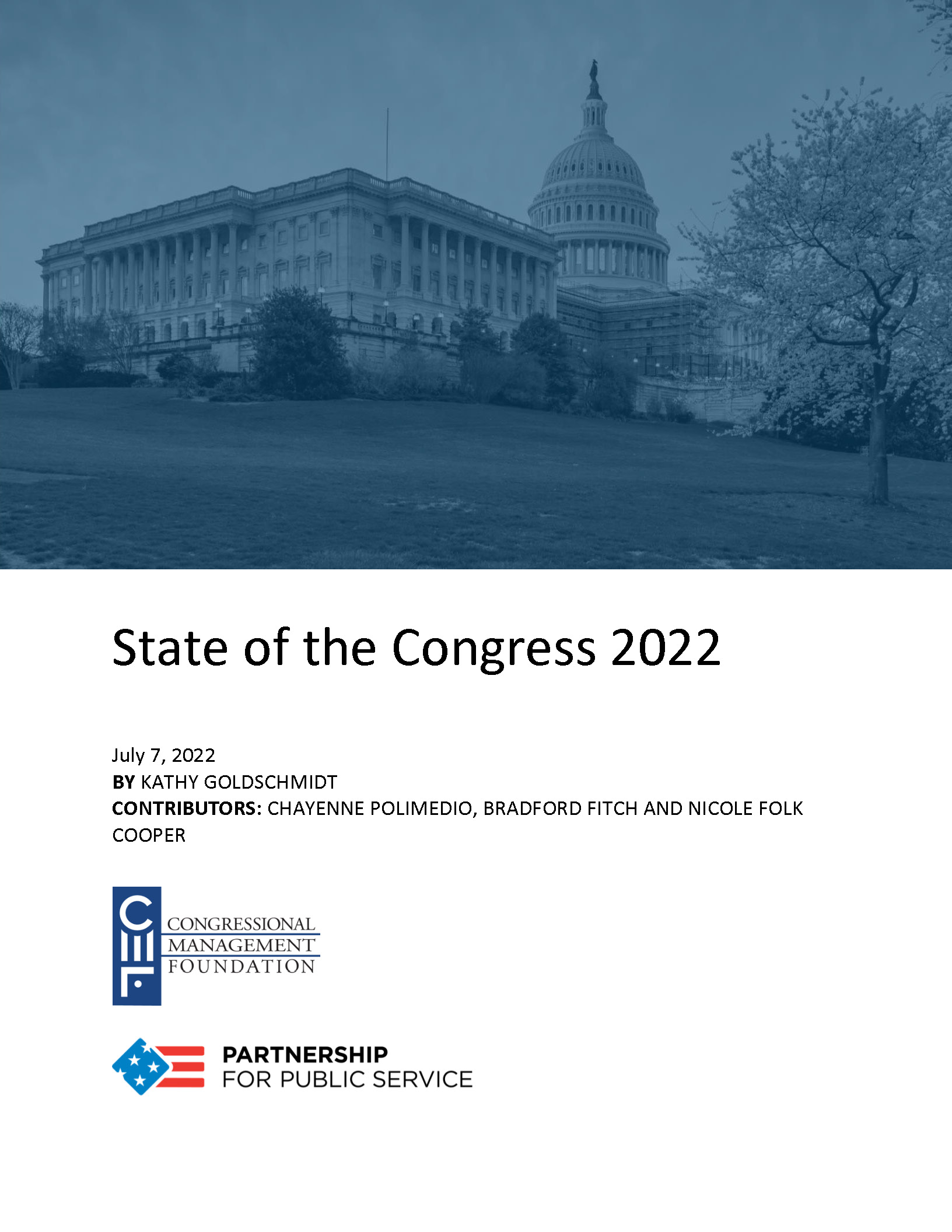 cover of the state of the congress 2022 report